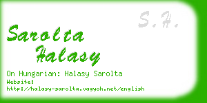 sarolta halasy business card